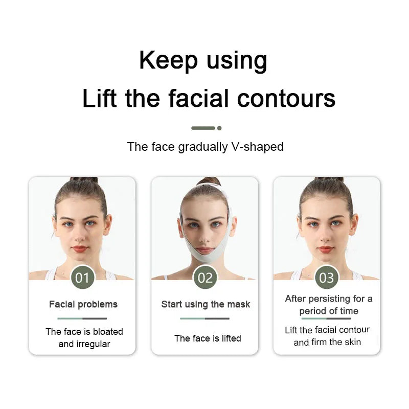 New V Line Face Women Face Slimming Bandage Chin Cheek Lift up Belt anti Facial Massager Beauty Skin Care Tools TLMZ01
